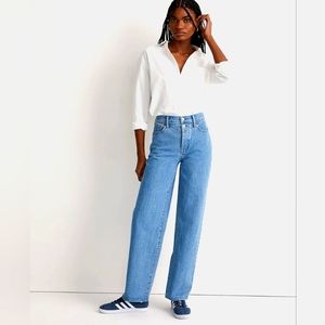Madewell The Perfect Vintage Wide-Leg Jean in Harding Wash: Button-Fly/27